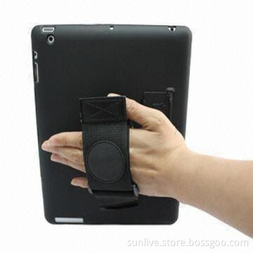 360-degree Rotating Plastic Case for iPad 2/3, with Hand Strap and Landscape Stands